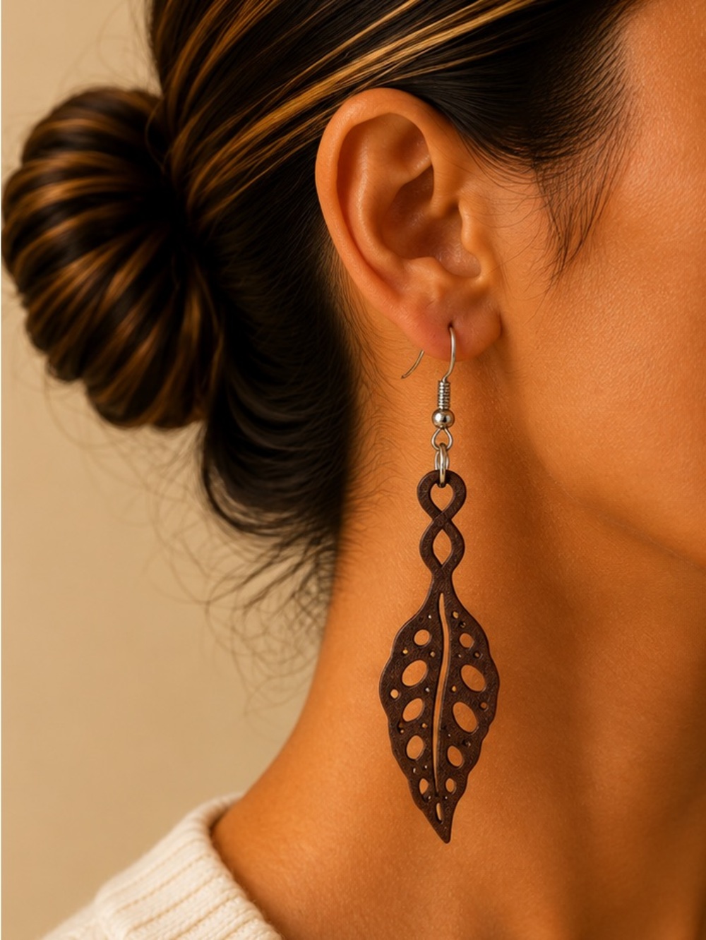 Begonia Maculata Leaf Earrings
